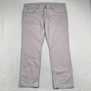 Blue Delta Pants Mens 42x29 5 Pocket‎ Chino Stretch Contrast Custom Made USA